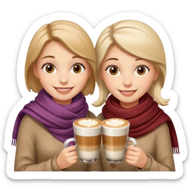 GIRLS WITH CAPPUCINO sticker