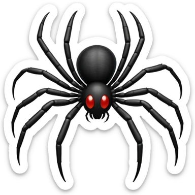Black coloured spider emoji,so that I could copy and paste on my bio sticker