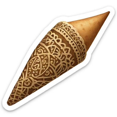 Henna cone sticker