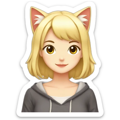 neko-girl sticker