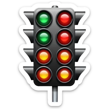 Red Traffic Light sticker