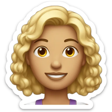 Tall buff woman sticker