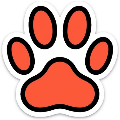 paw print sticker