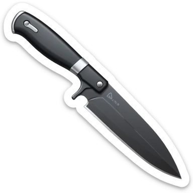 Emo knife sticker