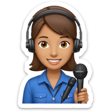 Tour Guide woman sticker