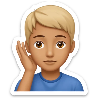 Sorry touch the ear sticker