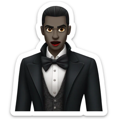 A vampire in fashion sticker