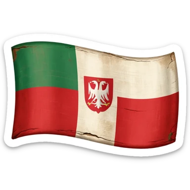 Old hungarian flag  sticker