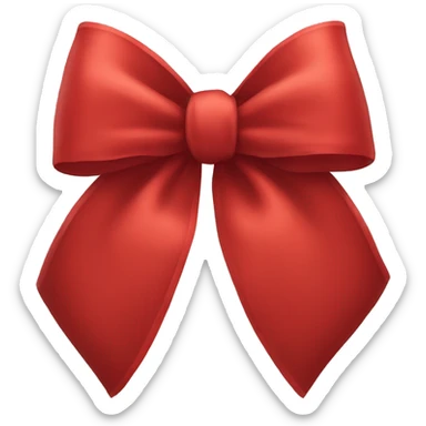 Red bow sticker