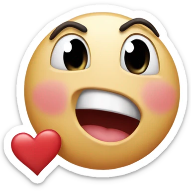 Flying kiss emoji sticker