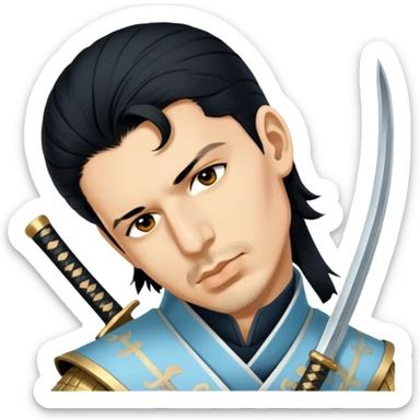 Elegant Samurai sticker