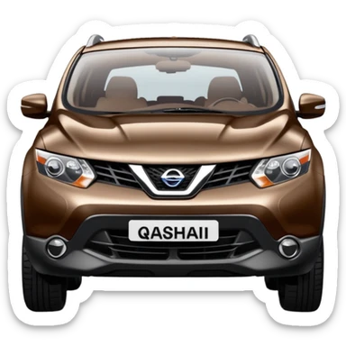 Nissan quashqai brown sticker