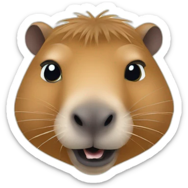 capybara in st petersburg sticker
