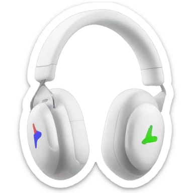 Headset AirPods Max on black background  sticker