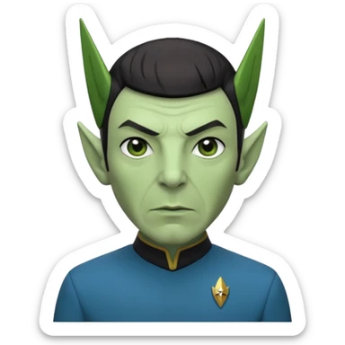 Star trek starfleet mr spock sticker