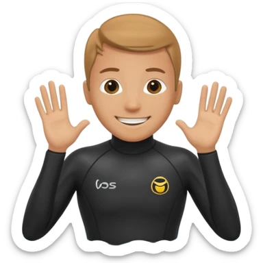 scuba diving fun sticker