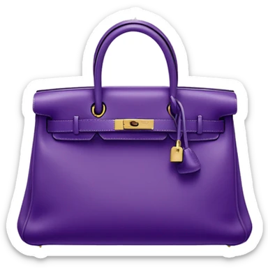 Hermès Kelly purple  bag sticker
