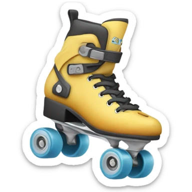 Patines de ruedas con neblina sticker