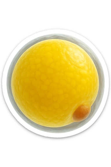 CELLULE DI GRASSO GIALLE FLUTTUANO IN ARIA sticker