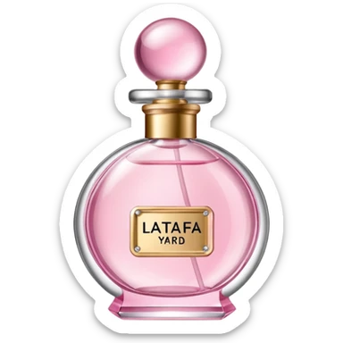 lattafa yard pink perfume sticker