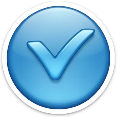 Check verificado de cuenta sticker