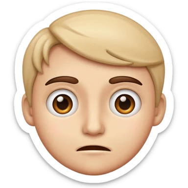 Mix of confused and smirk sticker