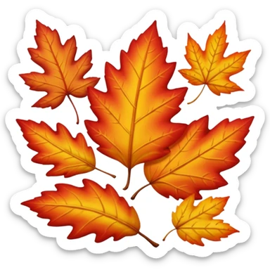 the fall season, sticker