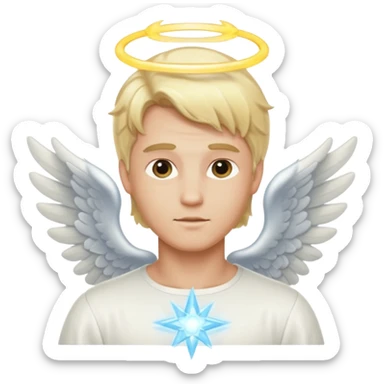 Healer male angel sticker