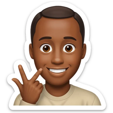 Diddy touching sticker