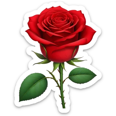 Singe rose sticker