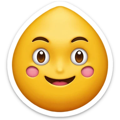 Emoji mordiéndose el dedo con mirada coqueta  sticker