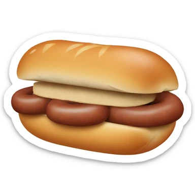Sausage in an bun  sticker