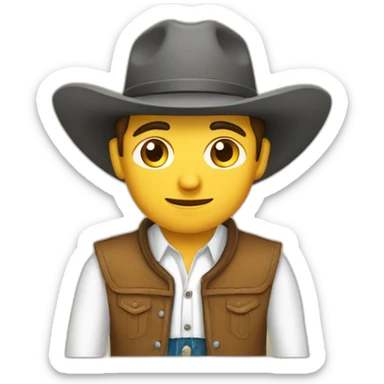 French-cowboy sticker