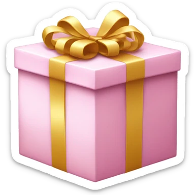 light pink present but opened sticker