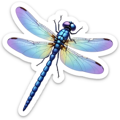 Periwinkle Dragonglfly sticker