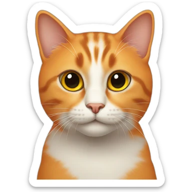 cat-orange sticker