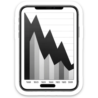 black and white vertical chart sticker