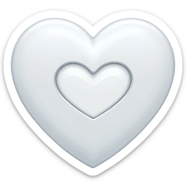 Add a H letter in white heart center sticker