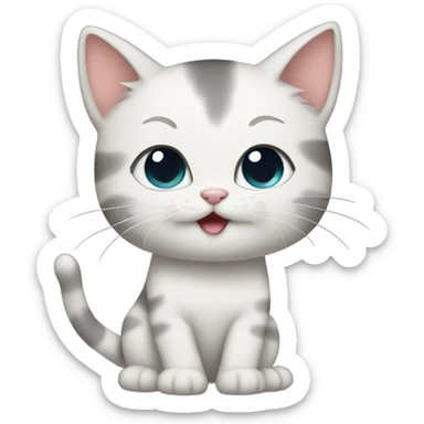 kitten saying Stella is the best sticker
