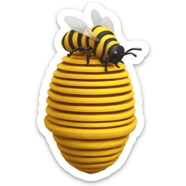 Beehive 3D printing  sticker