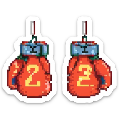 боксерские перчатки с надписью "23", no background sticker