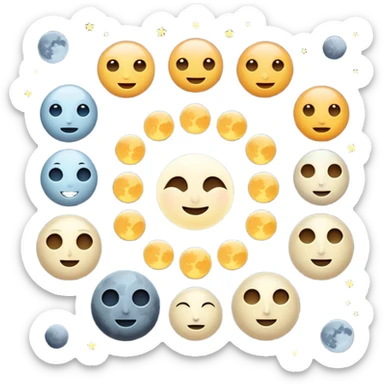 Moon Phases sticker