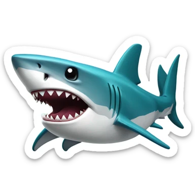 shark with San Jose Sharks Jersey on sticker