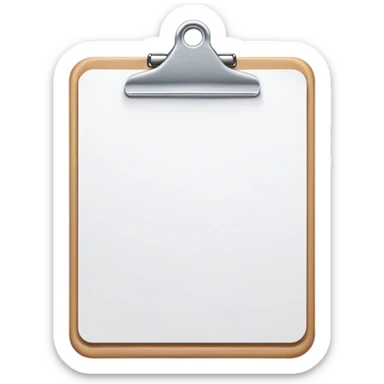 blank clipboard sticker