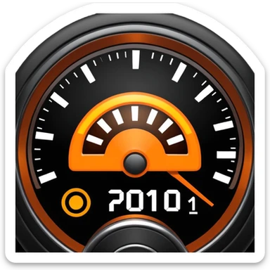 Engine management warning light  sticker