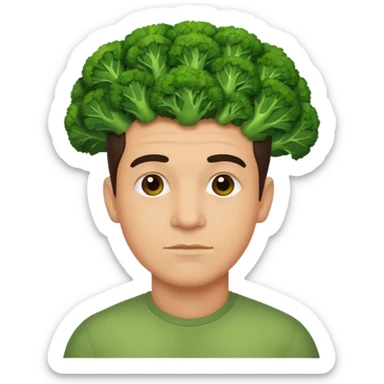 Broccoli man  sticker