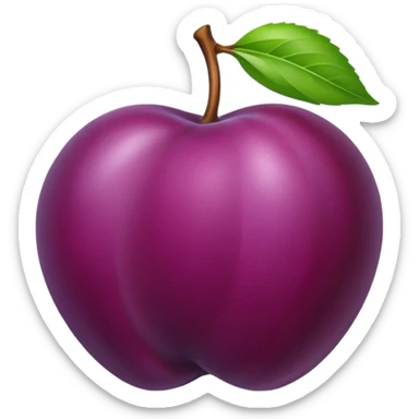 Plum sticker