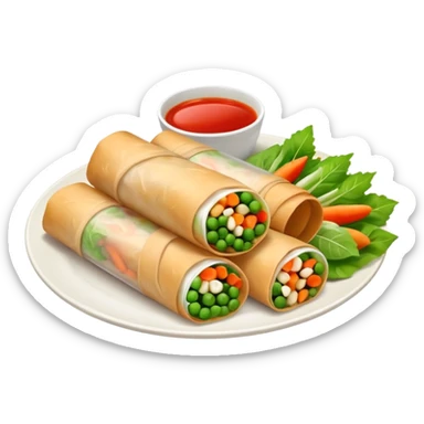One Thai uncooked spring roll sticker