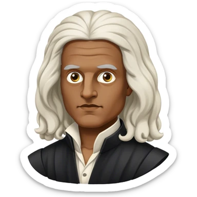 black Isaac newton sticker