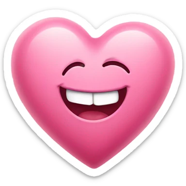 Heart with smile cute  sticker